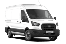 Car Hire Birkenhead - White Ford Transit Medium Wheel Base - Van hire Birkenhead